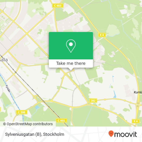 Sylveniusgatan (B) map