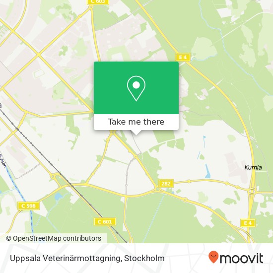 Uppsala Veterinärmottagning map