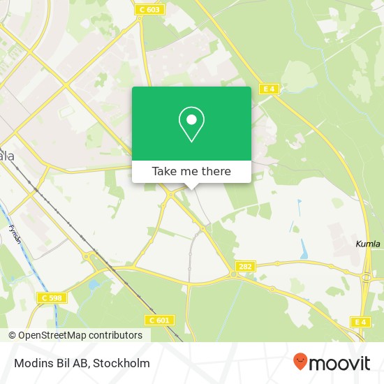 Modins Bil AB map