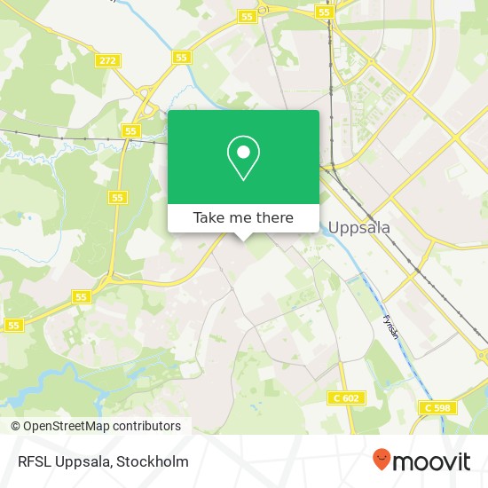 RFSL Uppsala map