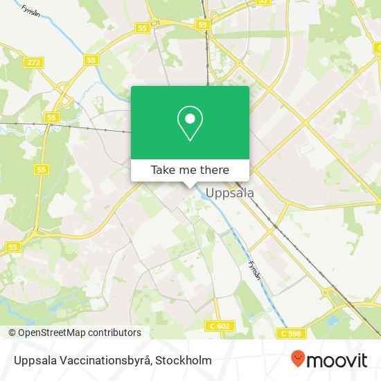 Uppsala Vaccinationsbyrå map