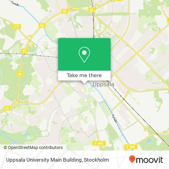 Uppsala University Main Building map