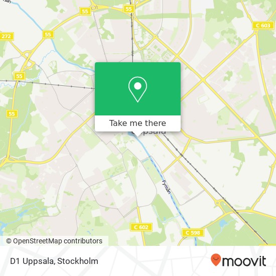 D1 Uppsala map