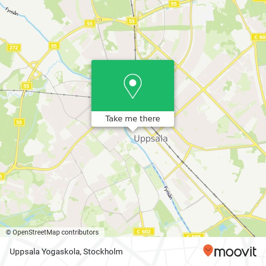 Uppsala Yogaskola map