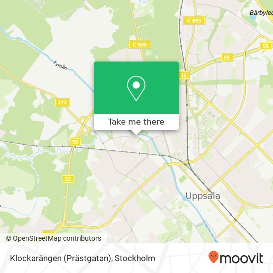 Klockarängen (Prästgatan) map