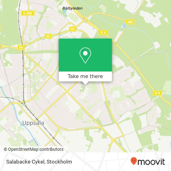 Salabacke Cykel map