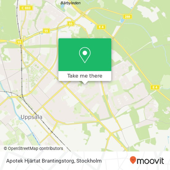 Apotek Hjärtat Brantingstorg map