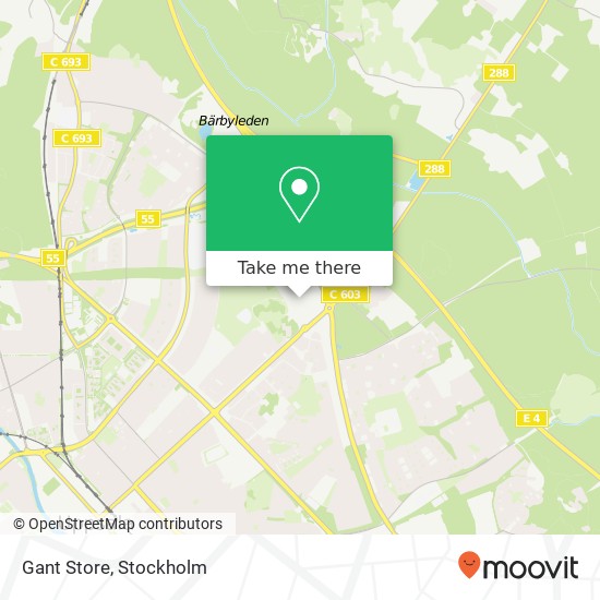 Gant Store map