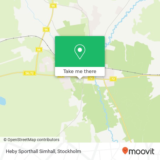 Heby Sporthall Simhall map