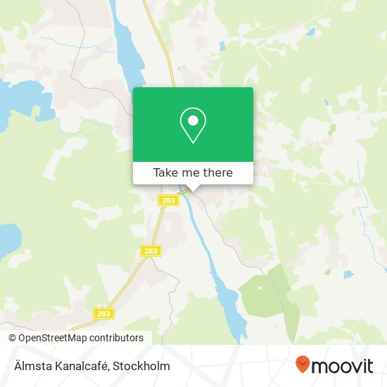 Älmsta Kanalcafé map