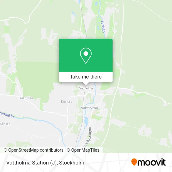 Vattholma Station (J) map