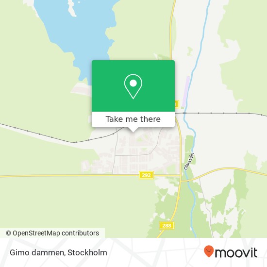 Gimo dammen map