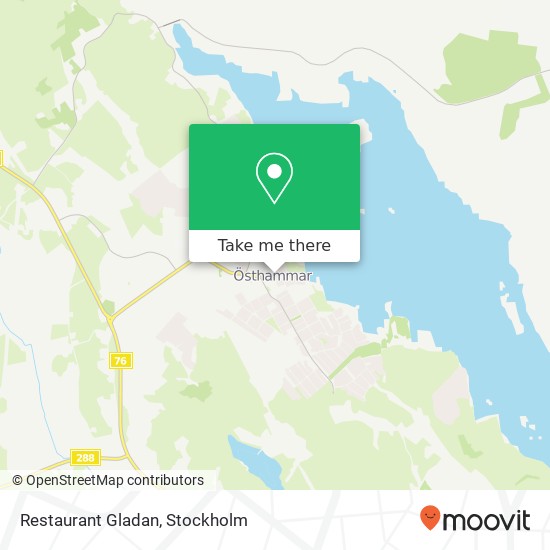 Restaurant Gladan map