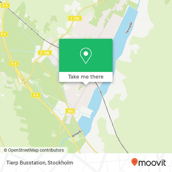 Tierp Busstation map