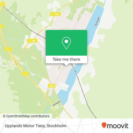 Upplands Motor Tierp map