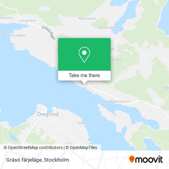 Gräsö färjeläge map