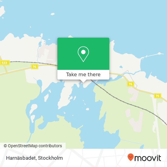 Harnäsbadet map