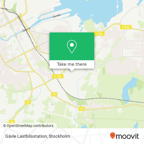 Gävle Lastbilsstation map