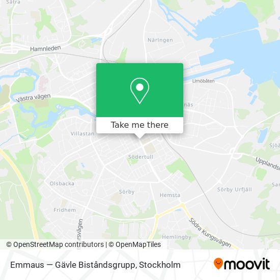 Emmaus — Gävle Biståndsgrupp map