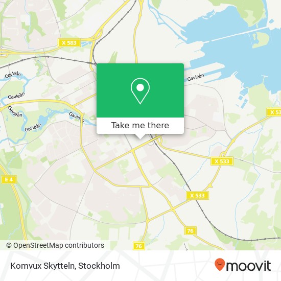 Komvux Skytteln map