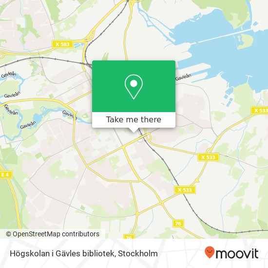 Högskolan i Gävles bibliotek map