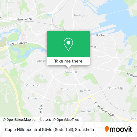 Capio Hälsocentral Gävle (Södertull) map