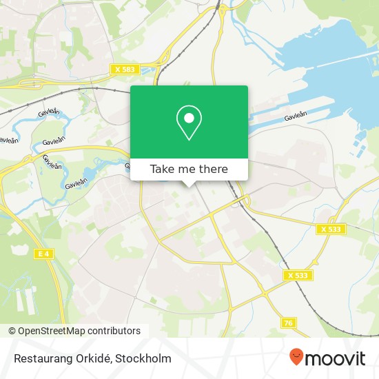 Restaurang Orkidé map