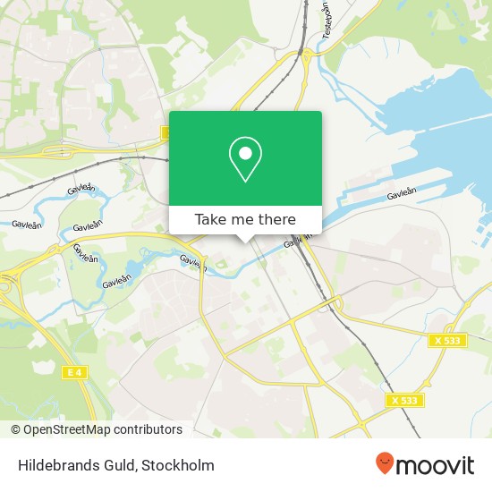 Hildebrands Guld map