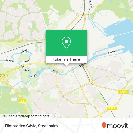 Filmstaden Gävle map