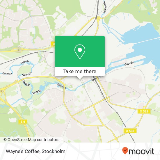 Wayne's Coffee map