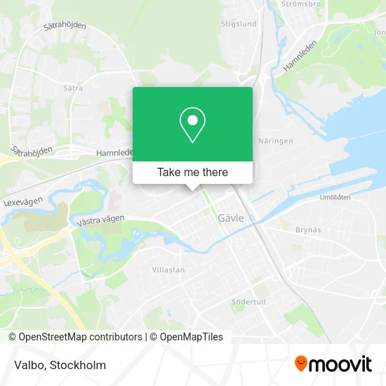 Valbo map