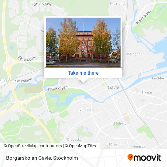 Borgarskolan Gävle map