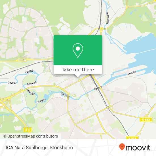 ICA Nära Sohlbergs map