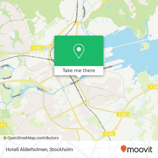 Hotell Alderholmen map