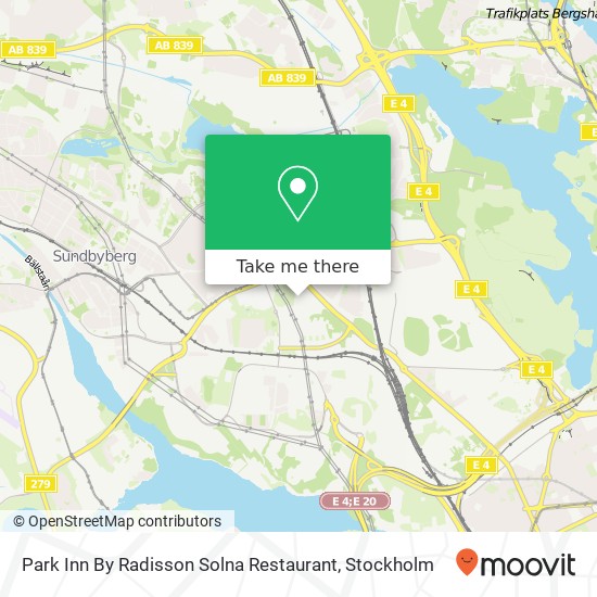 Park Inn By Radisson Solna Restaurant map