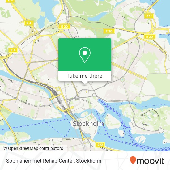 Sophiahemmet Rehab Center map