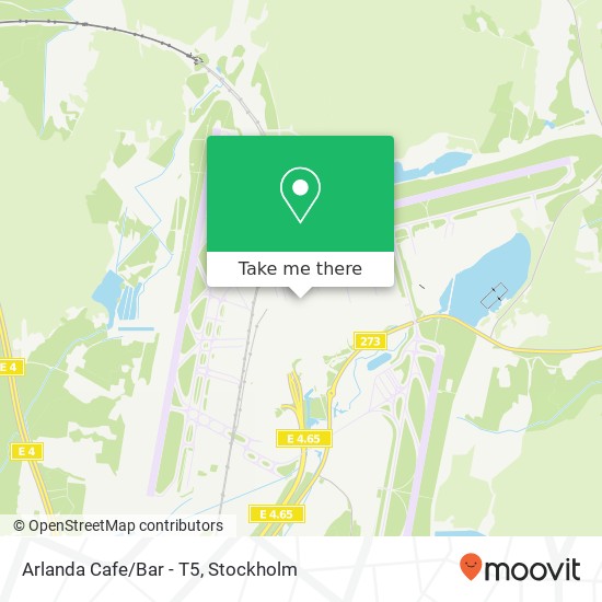 Arlanda Cafe/Bar - T5 map