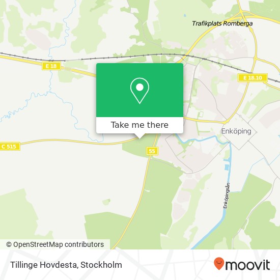 Tillinge Hovdesta map