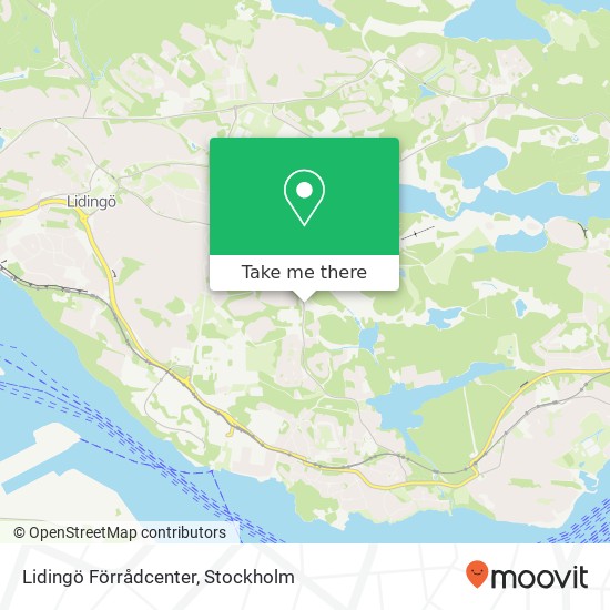 Lidingö Förrådcenter map