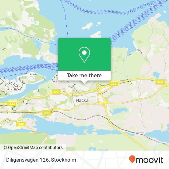 Diligensvägen 126 map