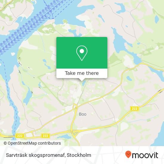 Sarvträsk skogspromenaf map