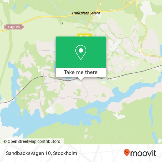 Sandbäcksvägen 10 map