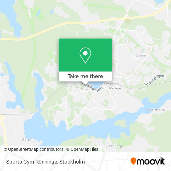 Sports Gym Rönninge map