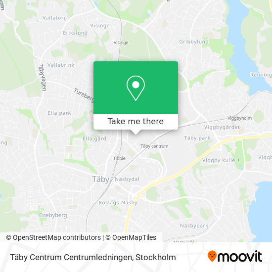 Täby Centrum Centrumledningen map