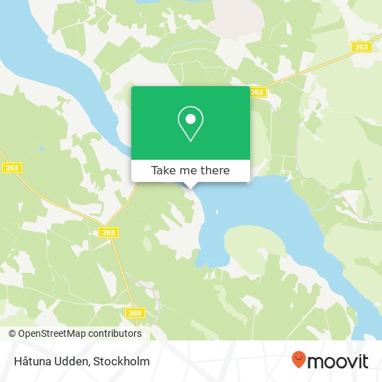 Håtuna Udden map