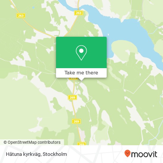 Håtuna kyrkväg map