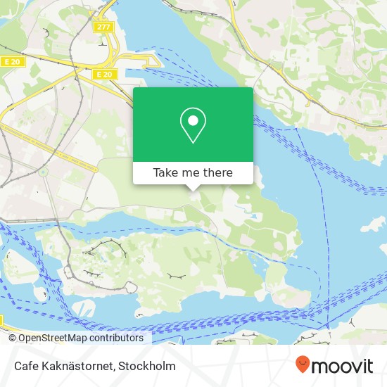 Cafe Kaknästornet map