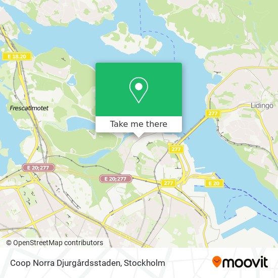 Coop Norra Djurgårdsstaden map