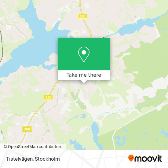 Tistelvägen map