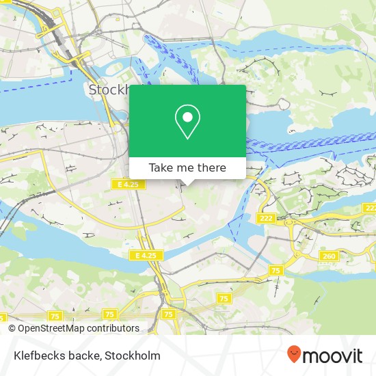 Klefbecks backe map